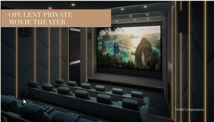 Opulent Private Movie Theater